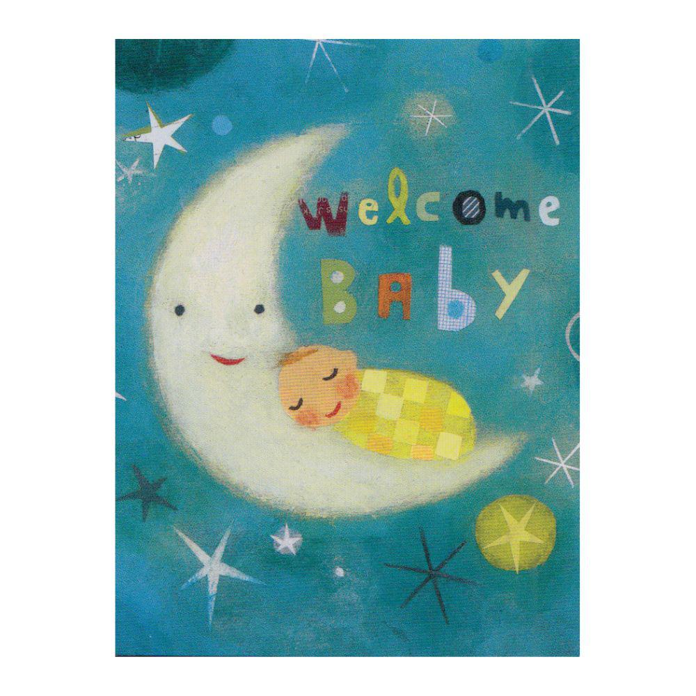 Peaceable Kingdom-Baby on the Moon Card-3887G-Legacy Toys