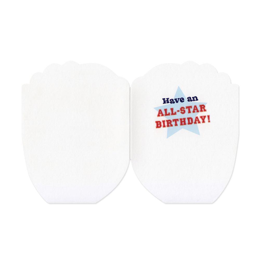 Peaceable Kingdom-Baseball Glove Die Cut Birthday Cards-3098G-Legacy Toys