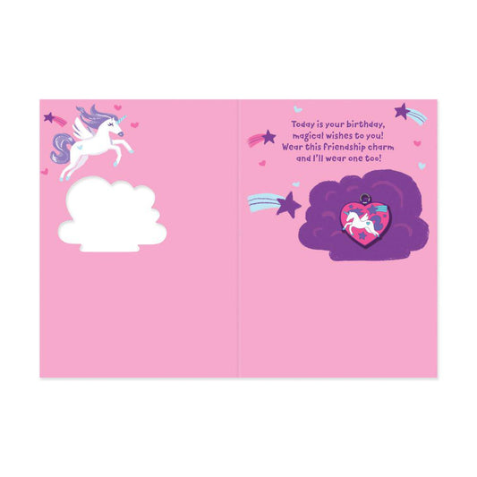 Peaceable Kingdom-Charm: Unicorn Card-6200CC-Legacy Toys
