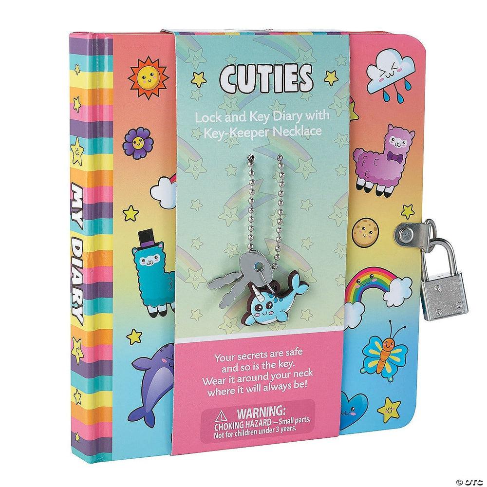 Peaceable Kingdom-Diary: Key-Keeper: Cuties-6001-Legacy Toys