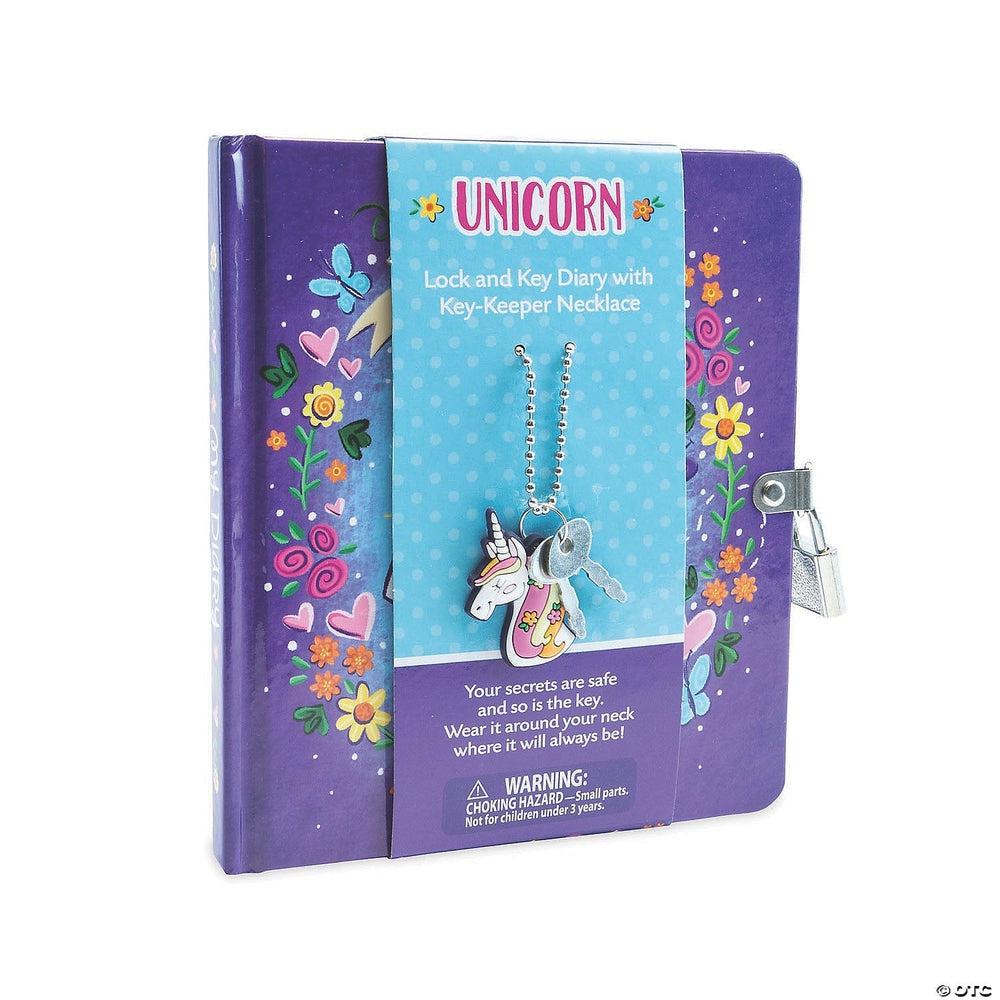 Peaceable Kingdom-Diary: Key-Keeper: Unicorn-6005-Legacy Toys