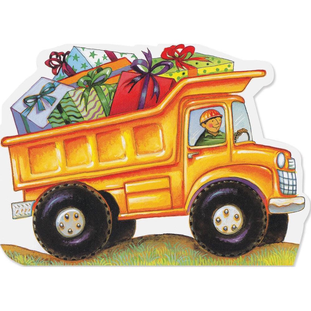 Peaceable Kingdom-Dump Truck with Presents Card-3155G-Legacy Toys