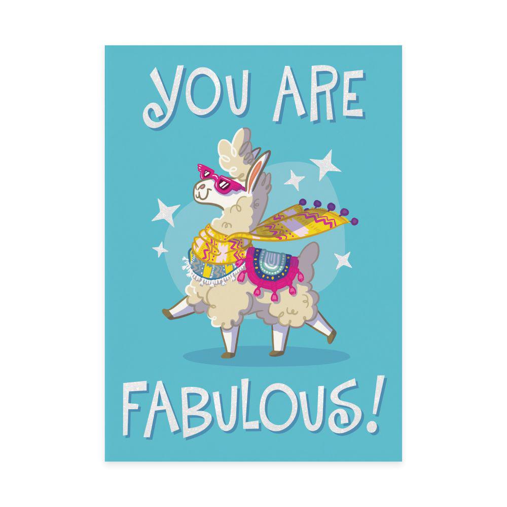 Peaceable Kingdom-Empowerment - Fabulous Llama Card-6601G-Legacy Toys