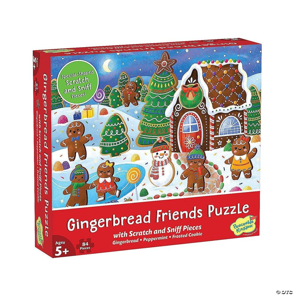 Peaceable Kingdom-Gingerbread Friends Puzzle - Scratch & Sniff-PZ40ML2522-Legacy Toys