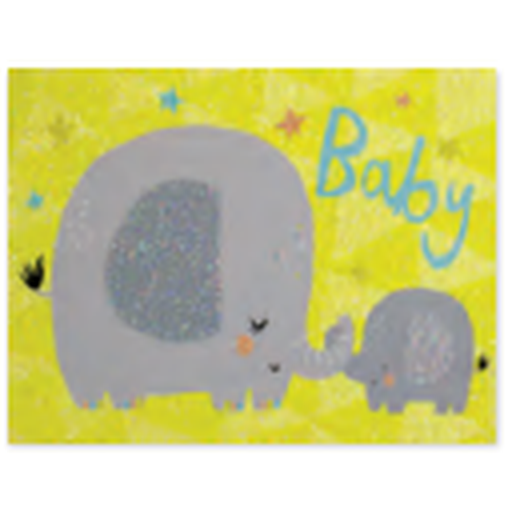 Peaceable Kingdom-Mini Card Enclosures-11040-Elephant Baby-Legacy Toys