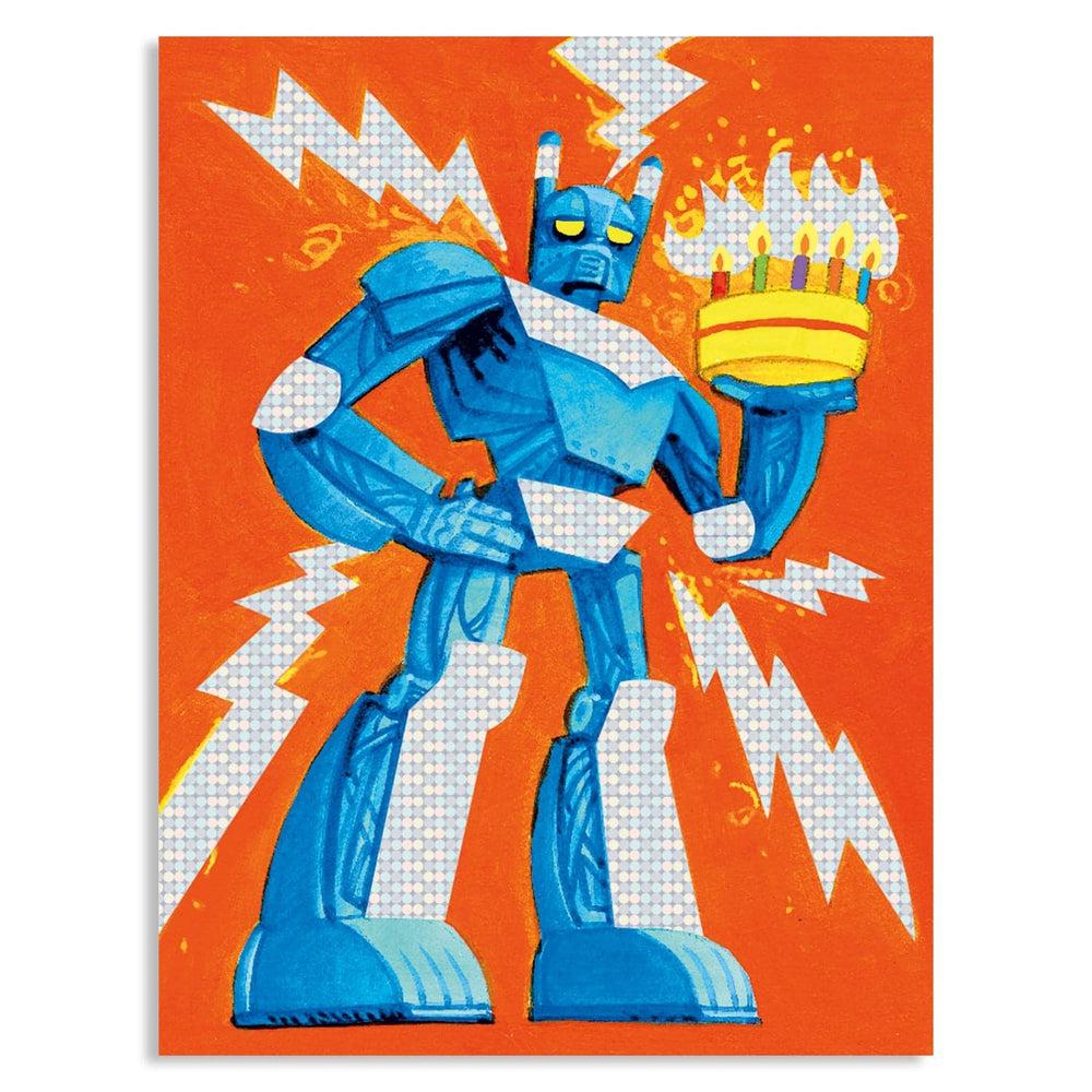 Peaceable Kingdom-Mini Card Enclosures-11031-Robot Foil-Legacy Toys