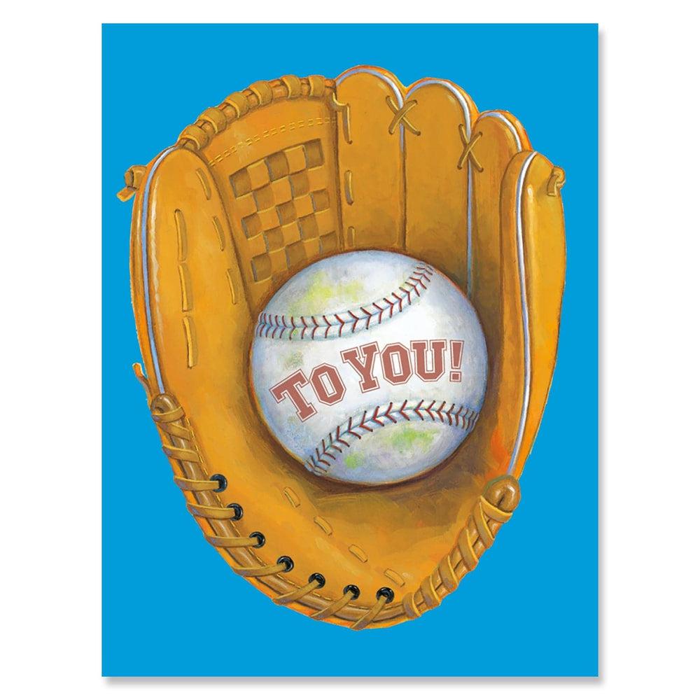 Peaceable Kingdom-Mini Card Enclosures-11039-Baseball & Glove-Legacy Toys