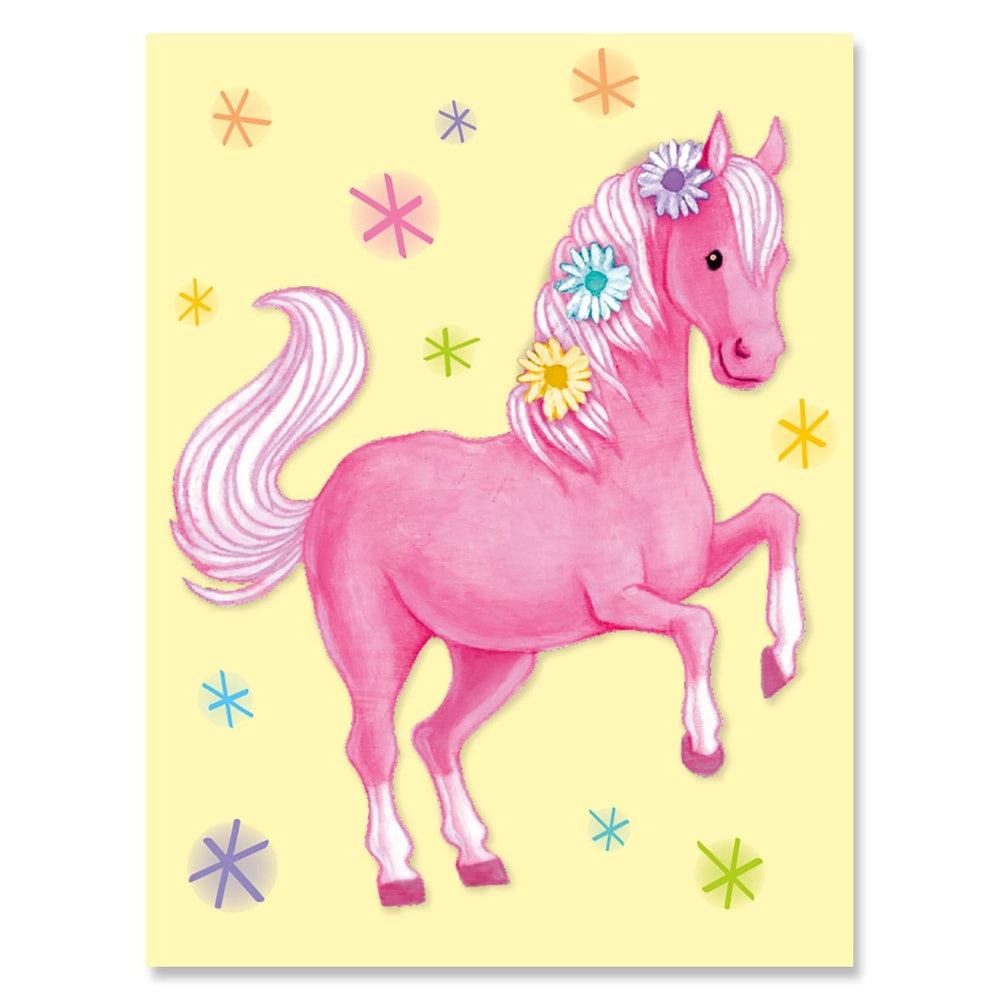 Peaceable Kingdom-Mini Card Enclosures-PK11019-Pink Pony-Legacy Toys