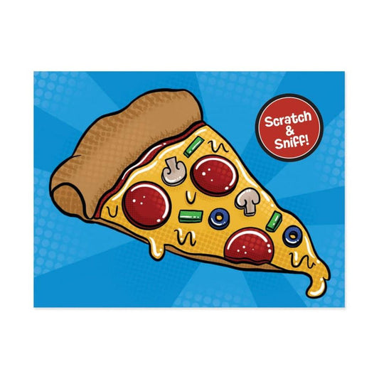 Peaceable Kingdom-Mini Card Enclosures-11009-Pizza Scratch & Sniff-Legacy Toys