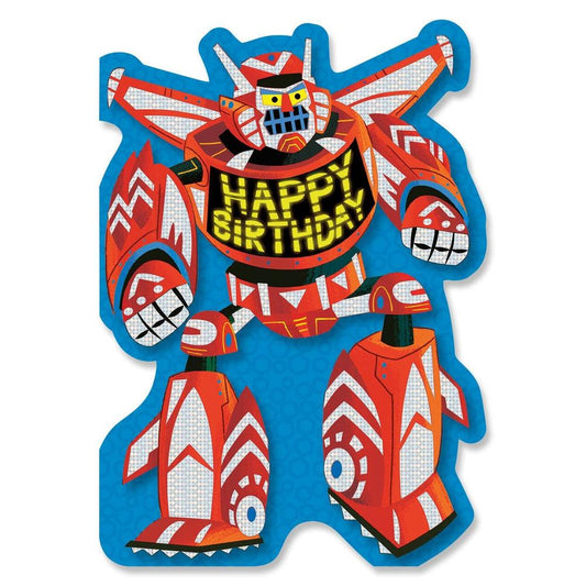 Peaceable Kingdom-Power Up an Awesome Foil Birthday Cards-5233FC-Legacy Toys