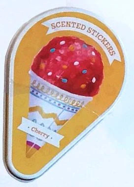 Peaceable Kingdom-Scented Sticker Tin - Cherry Ice Cream-SR16-Legacy Toys