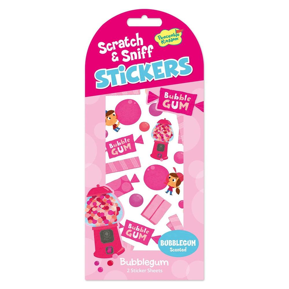 Peaceable Kingdom-Scratch and Sniff Sticker Pack-STK81-Bubblegum-Legacy Toys