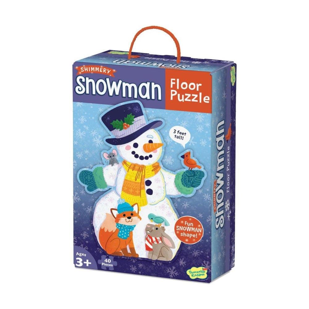 Peaceable Kingdom-Snowman Floor Puzzle 40 Pieces-PZ38-Legacy Toys