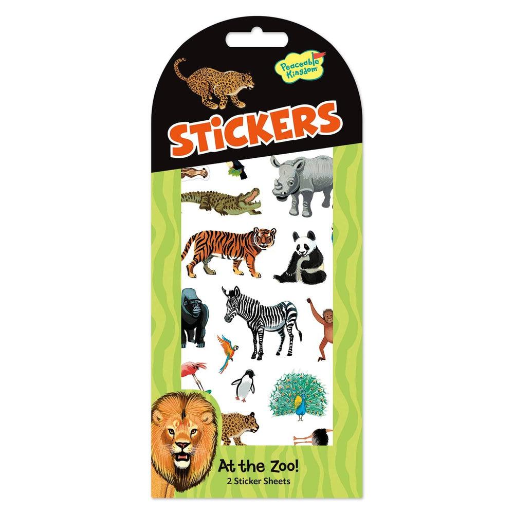 Peaceable Kingdom-Sticker Pack - At The Zoo!-11656-Legacy Toys