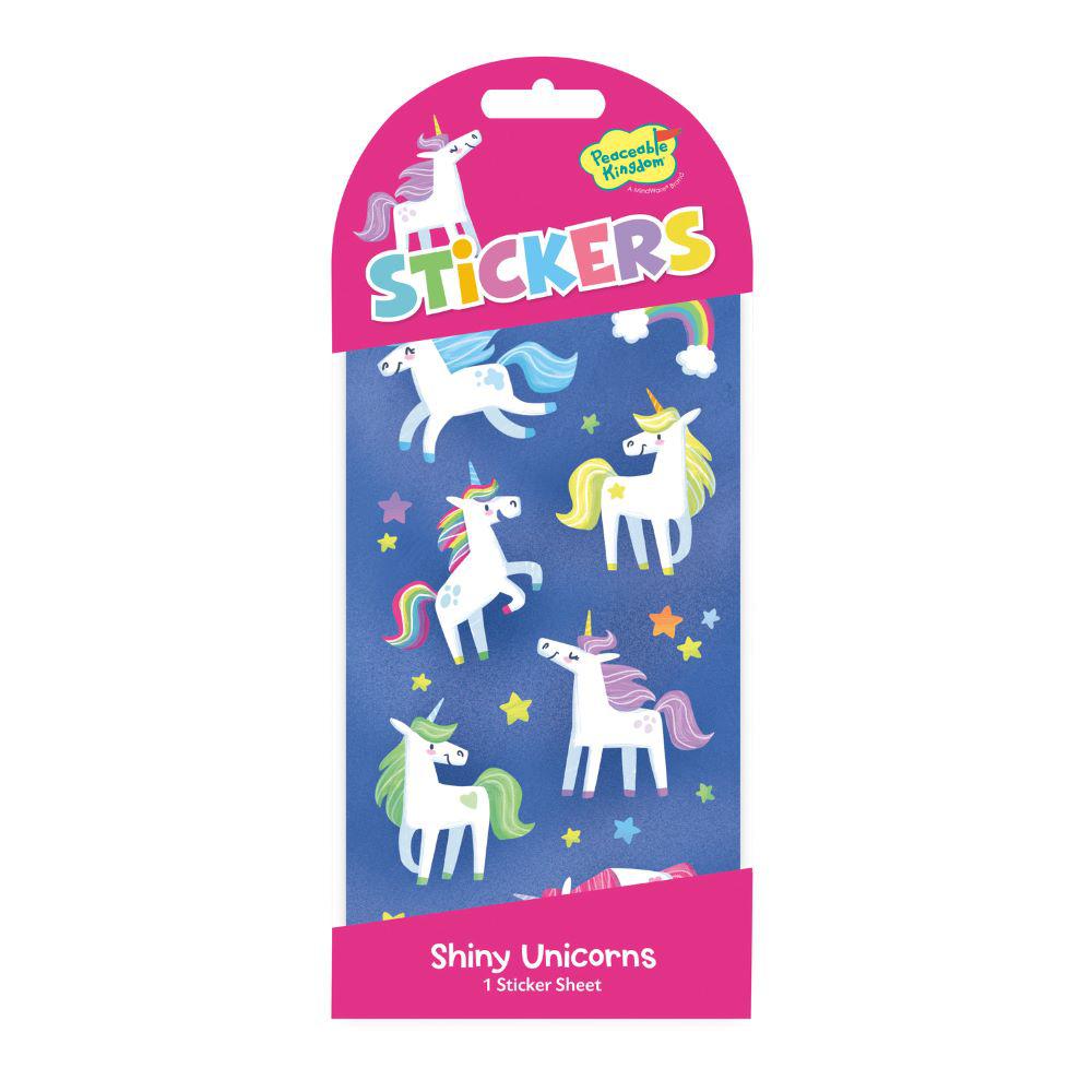 Peaceable Kingdom-Sticker Pack - Joyful Unicorn-STK242-Legacy Toys