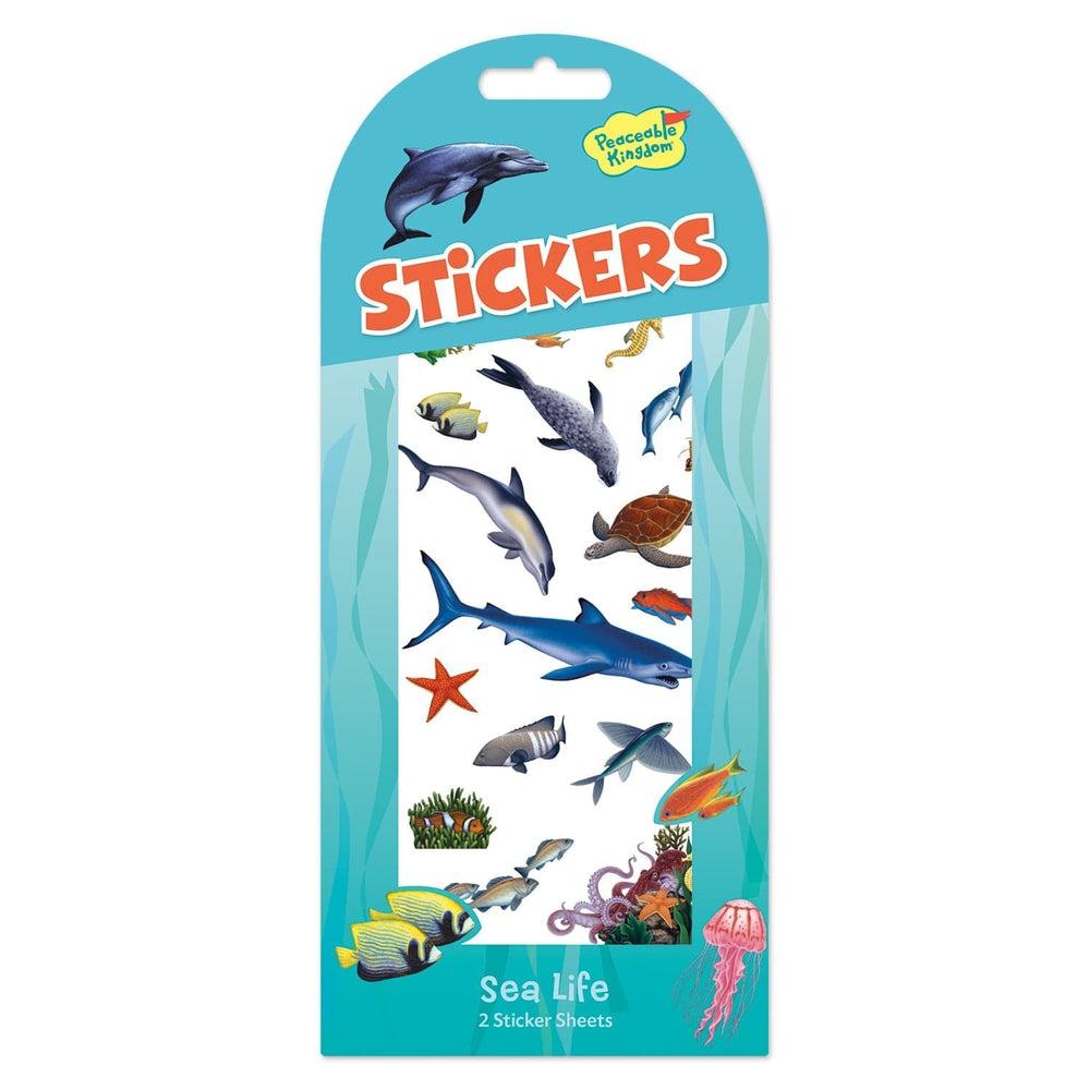 Peaceable Kingdom-Sticker Pack - Sea Life-STK19-Legacy Toys