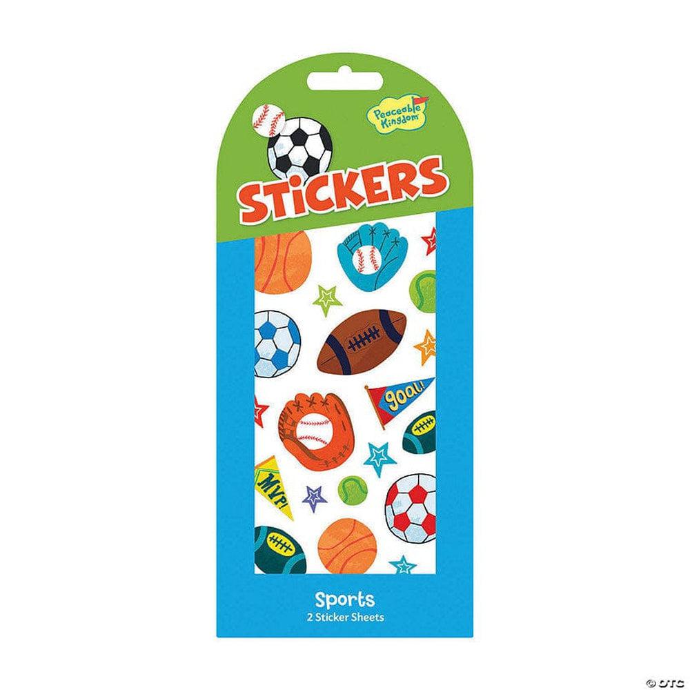 Peaceable Kingdom-Sticker Pack - Sports-STK212-Legacy Toys
