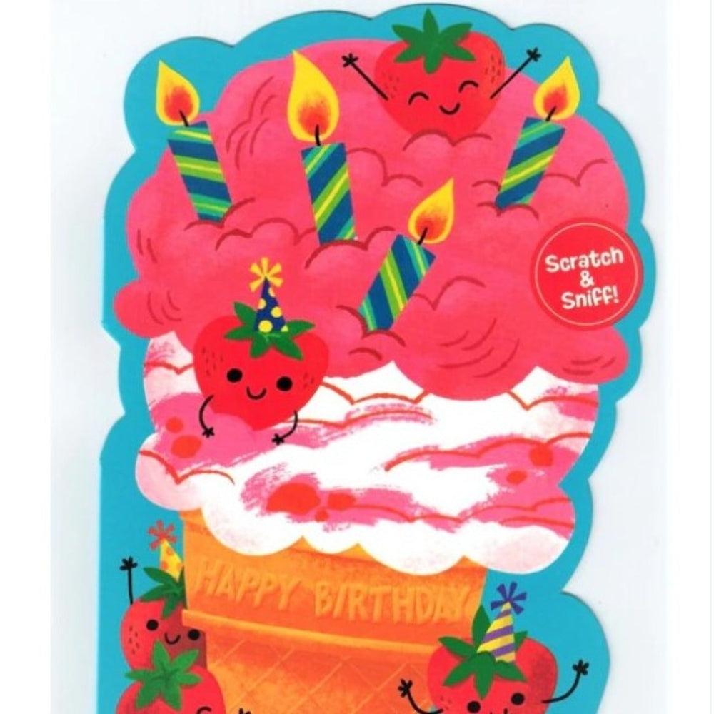 Peaceable Kingdom-Strawberry Double Scoop Card-5917SS-Legacy Toys