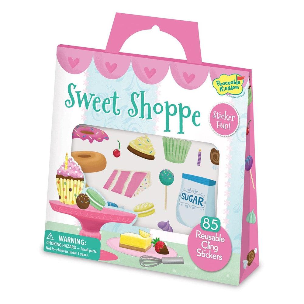 Peaceable Kingdom-Sweet Shoppe Reusable Sticker Tote-SP84-Legacy Toys