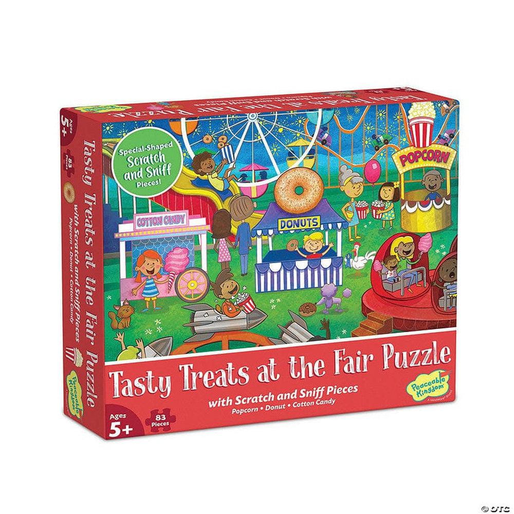 Peaceable Kingdom-Tasty Treats At The Fair - Scratch And Sniff Puzzle-PZ32-Legacy Toys