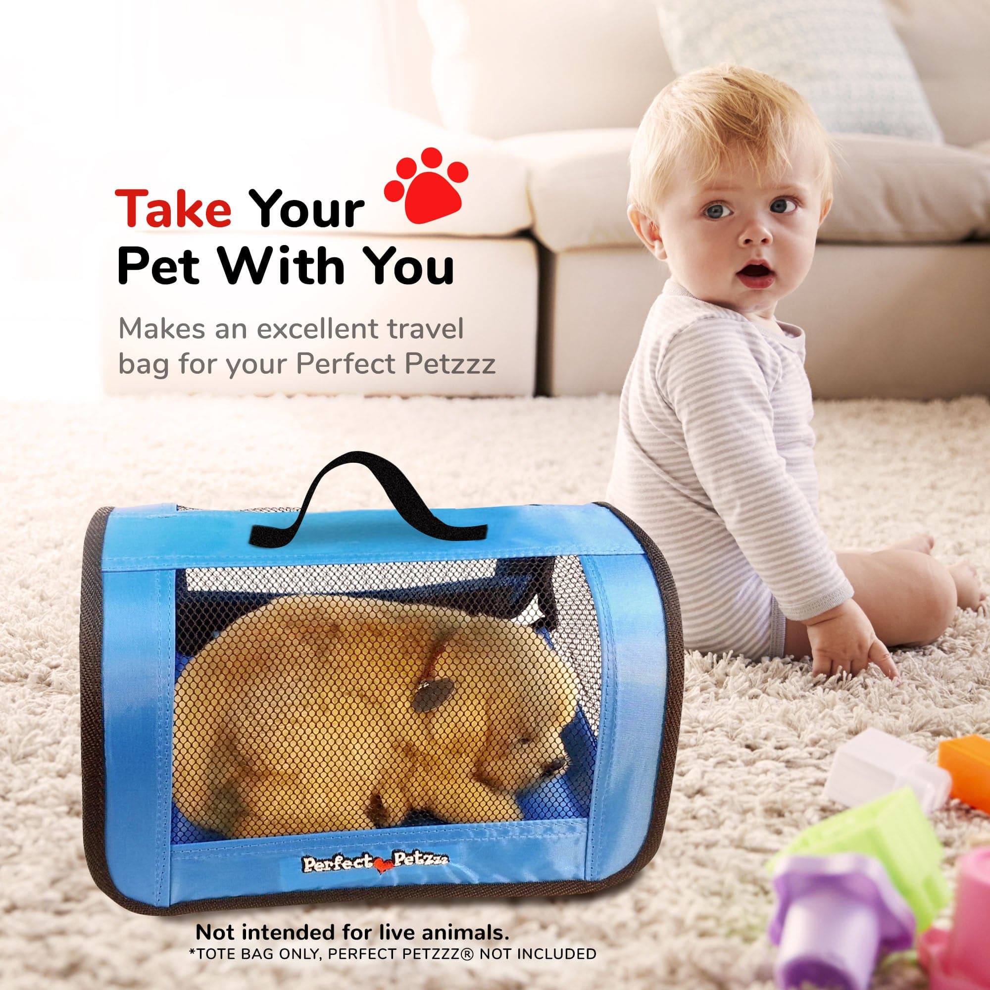 Perfect Petzzz-Perfect Petzzz Tote - Blue-YP97-11-Legacy Toys