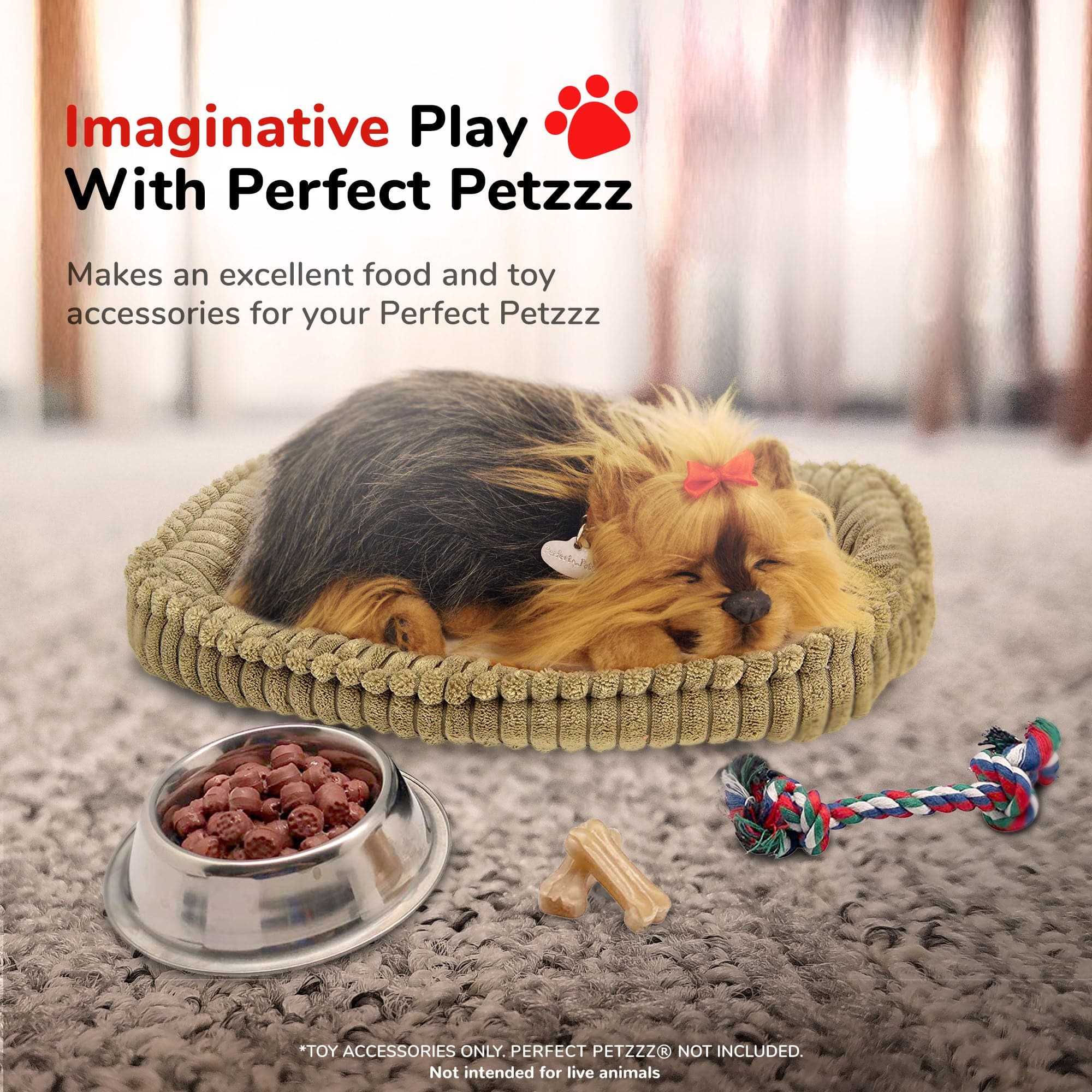 Perfect Petzzz-Perfect Petzzz Dog Bowl/ Toy Set-YP97-15-Legacy Toys