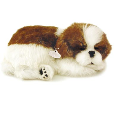 Perfect Petzzz - Original Shih Tzu, Realistic, Lifelike Stuffed Interactive  Pet Toy, Companion Dog with 100% Handcrafted Synthetic Fur