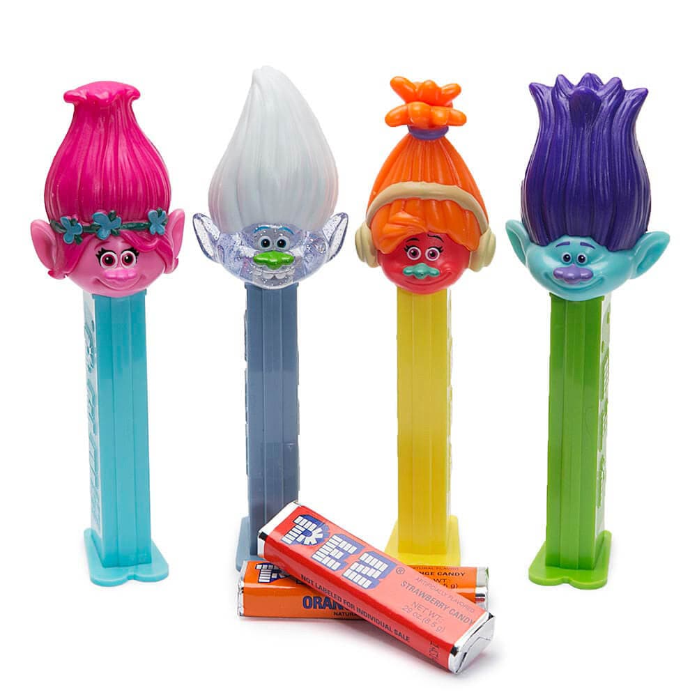 PEZ Candy-Pez Blister Card Dispenser - Trolls - Assorted Styles-79169-Legacy Toys