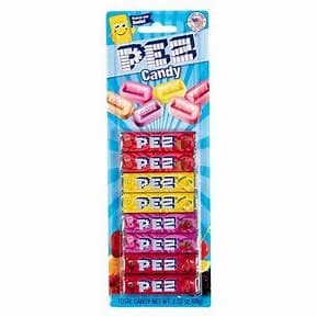 PEZ Candy-Pez Blister Card - Fruit 8 Pack Candy Rolls-87-Legacy Toys