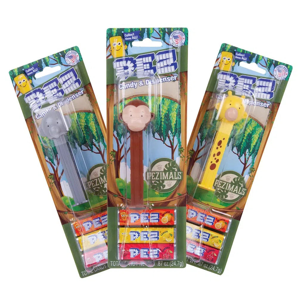 PEZ Candy-Pez Dispenser Blister Card - PEZimals - Assorted Styles-79789-Legacy Toys
