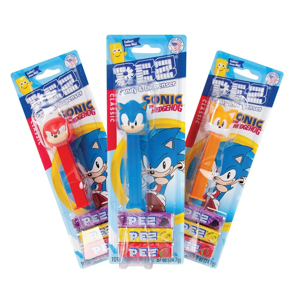 PEZ Candy-Pez Dispenser Blister Card - Sonic The Hedgehog - Assorted Styles-79767-Legacy Toys