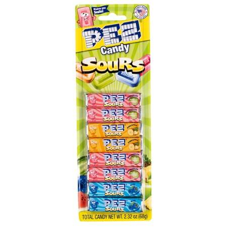 PEZ Candy-Pez - Sourz Candy Refills - 8 Pack-000067-Legacy Toys