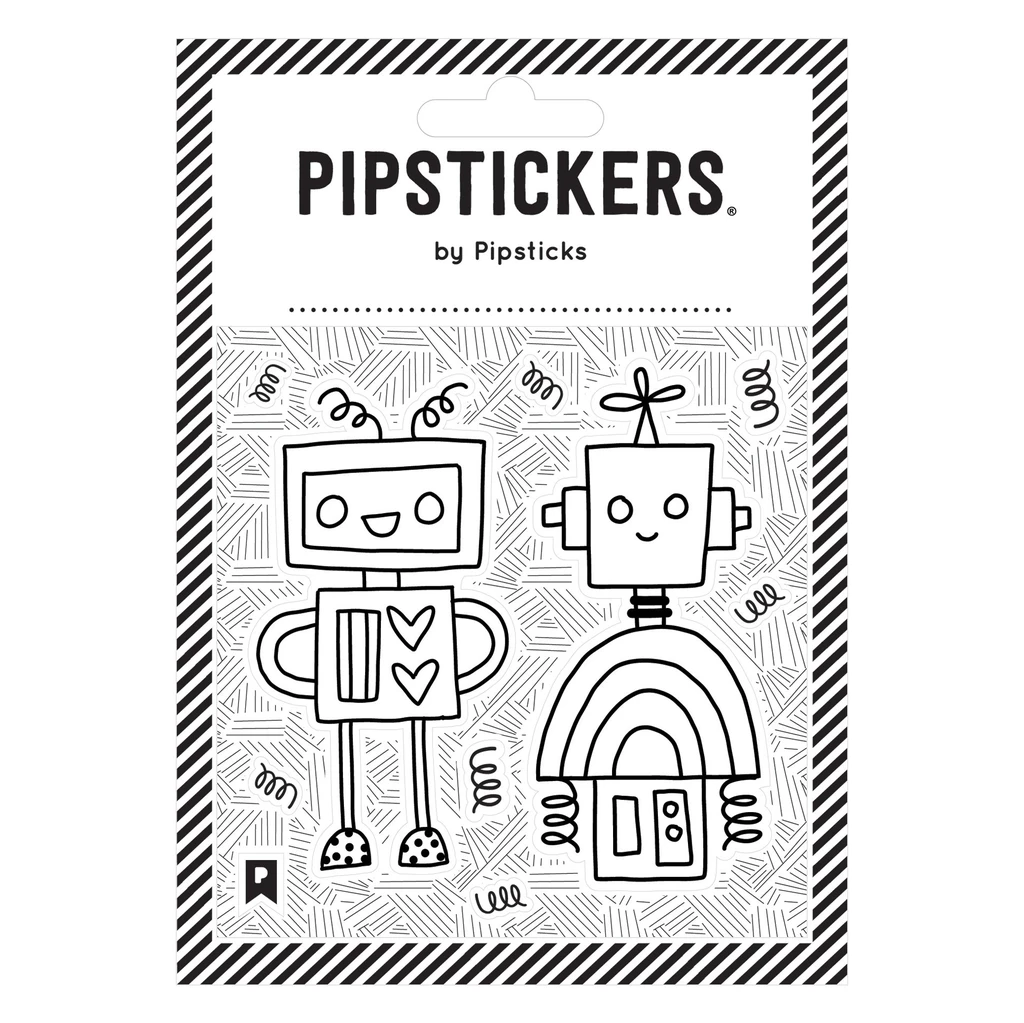 Pipsticks-Pipsticks - Stickers Color In Robots-AS000434-Legacy Toys