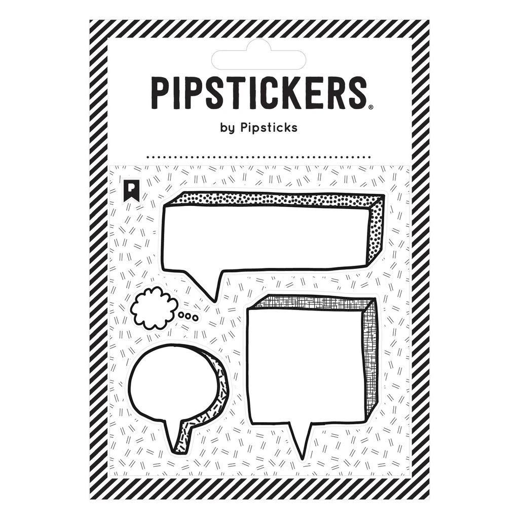 Pipsticks-Pipsticks - Stickers Color In Speech Blocks-AS000459-Legacy Toys