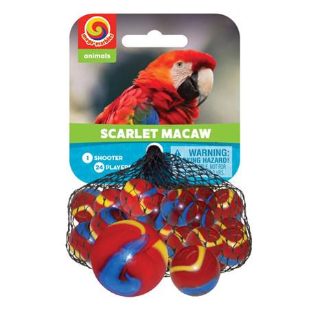 Play Visions-Marbles in a Net-77371-Scarlet Macaw-Legacy Toys