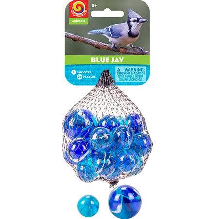 Play Visions-Marbles in a Net-77575-Blue Jay-Legacy Toys