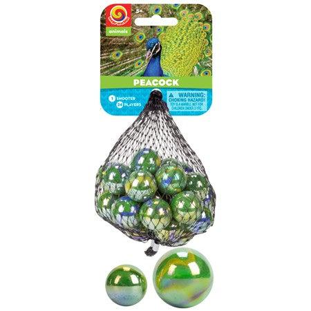 Play Visions-Marbles in a Net-77757-Peacock-Legacy Toys