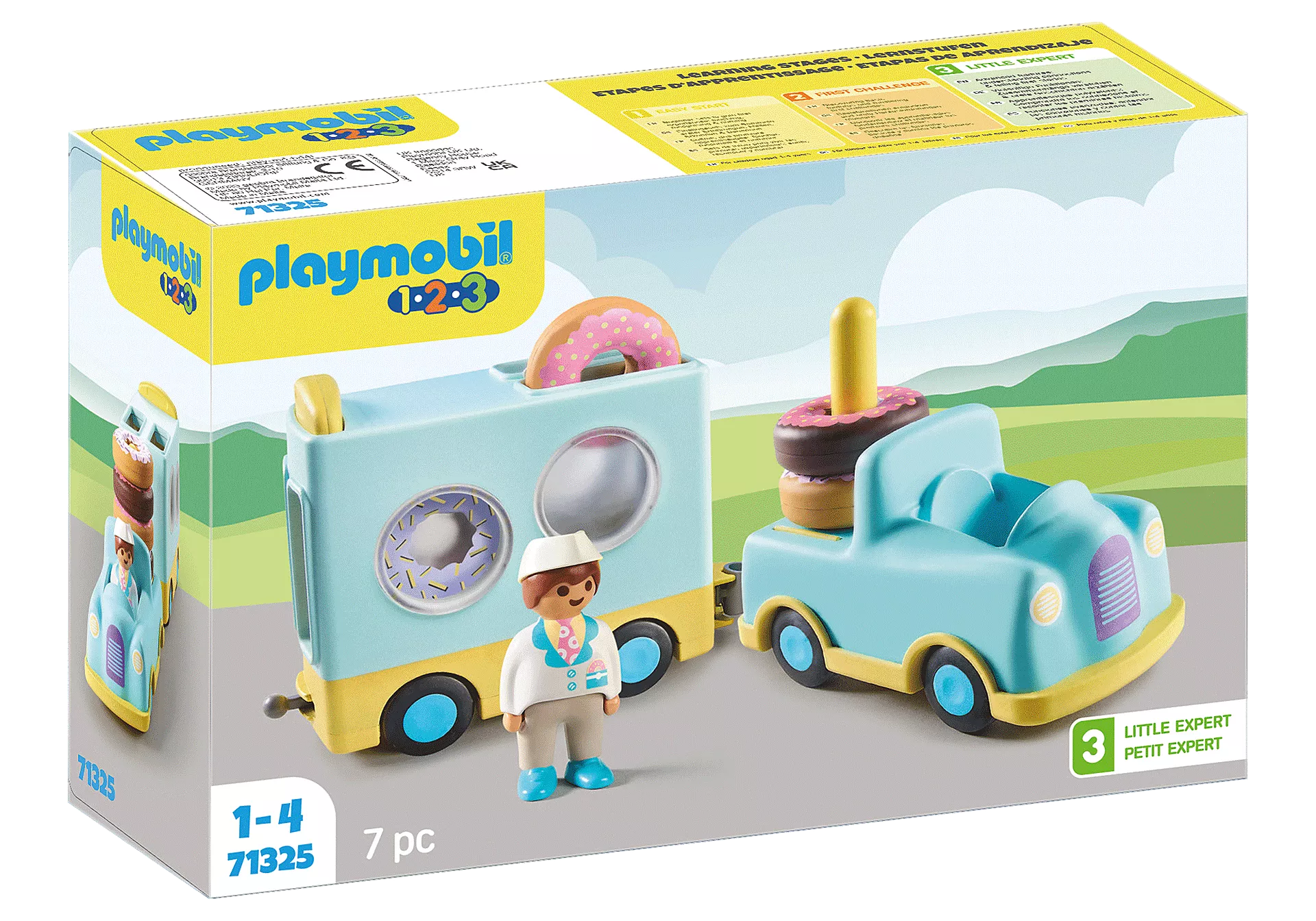 Playmobil-1.2.3. Crazy Donut Truck-71325-Legacy Toys