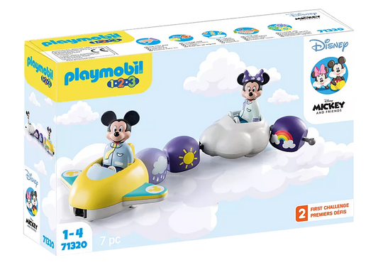 Playmobil-1.2.3. & Disney: Mickey & Minnie's Cloud Train-71320-Legacy Toys