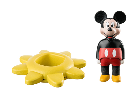 Playmobil-1.2.3. & Disney: Mickey's Spinning Sun w/Rattle-71321-Legacy Toys