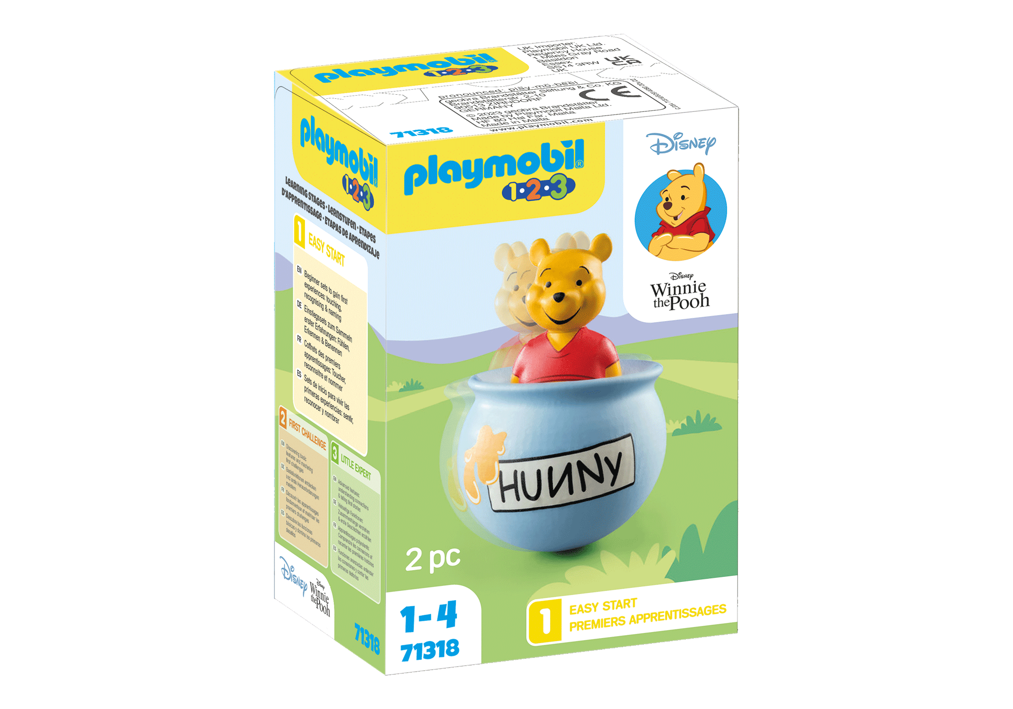 Playmobil-1.2.3. & Disney: Winnie the Pooh - Counter Balance Honey Pot-71318-Legacy Toys