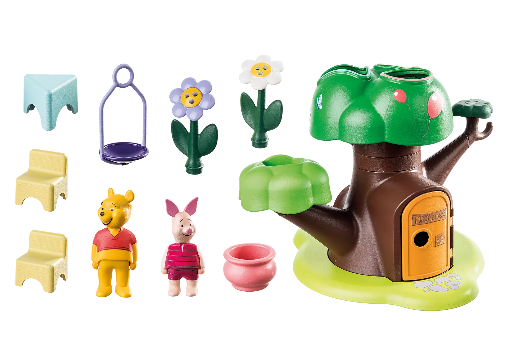 Playmobil-1.2.3. & Disney: Winnie the Pooh & Piglet's Treehouse-71316-Legacy Toys