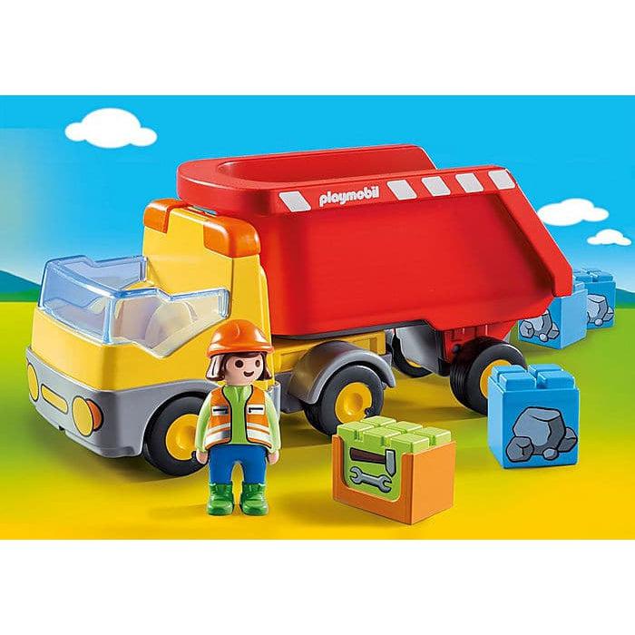 Playmobil-1.2.3. Dump Truck-70126-Legacy Toys