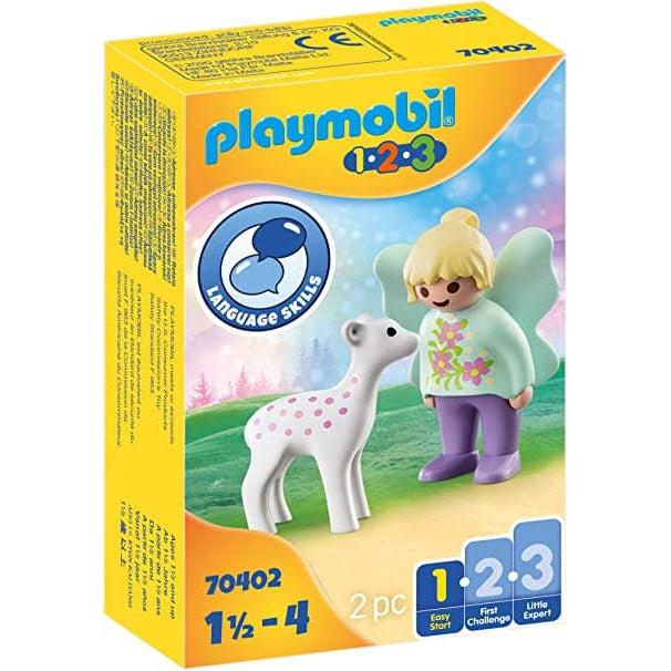 Playmobil-1.2.3. Fairy Friend with Fawn-70402-Legacy Toys