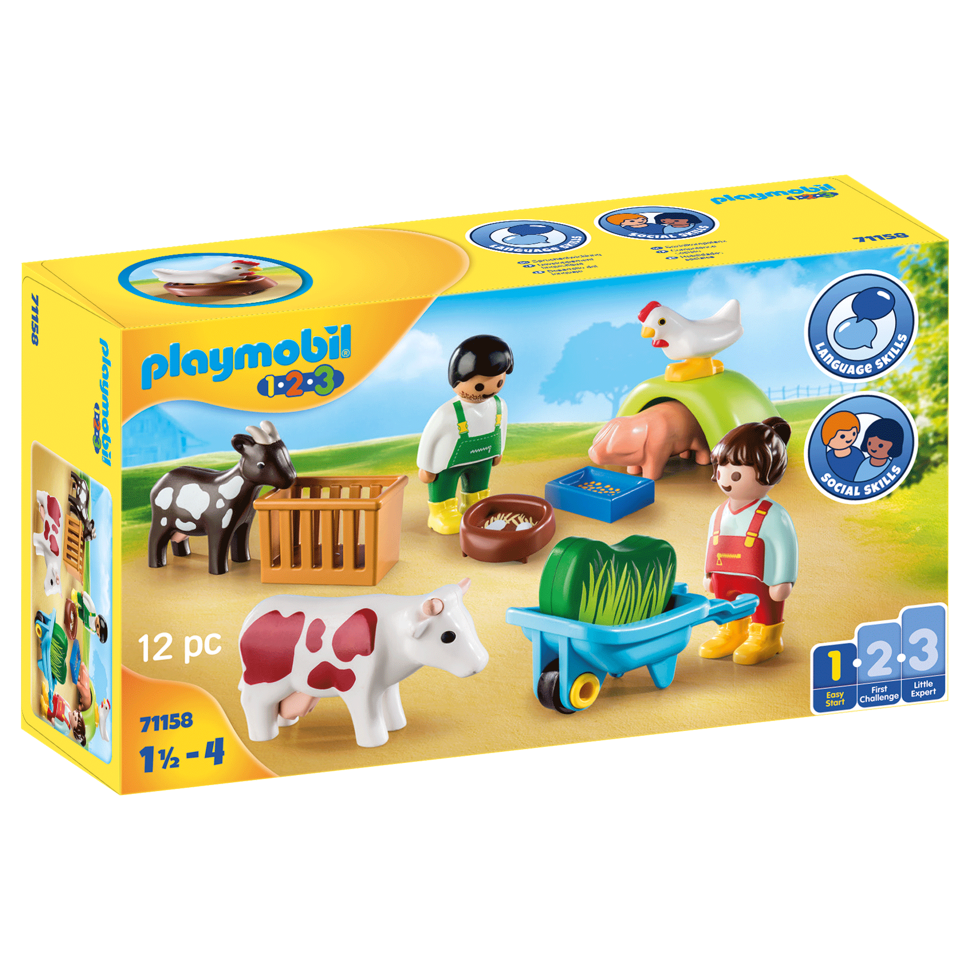 Playmobil-1.2.3. Fun On the Farm-71158-Legacy Toys