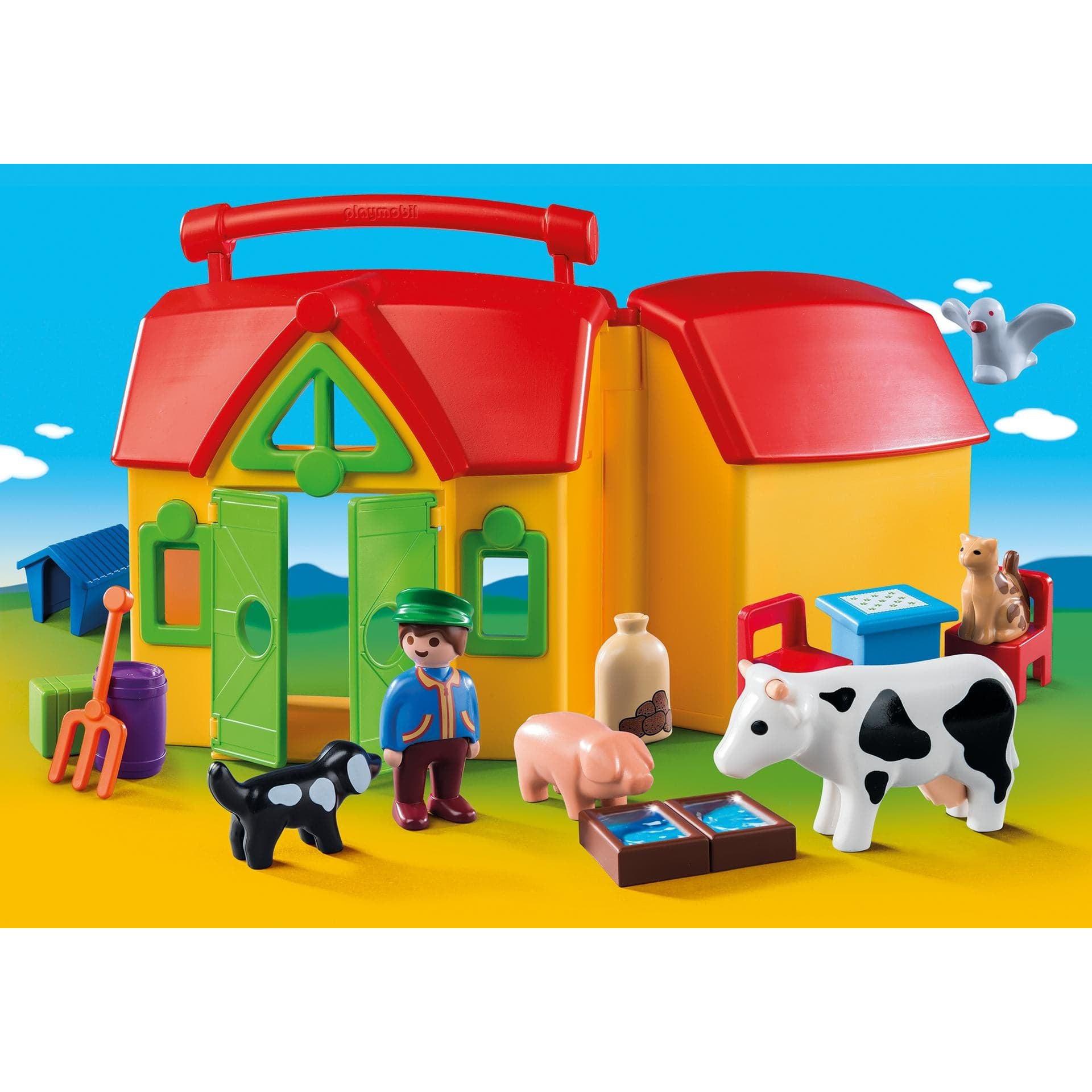 Playmobil-1.2.3. My Take Along Farm-6962-Legacy Toys