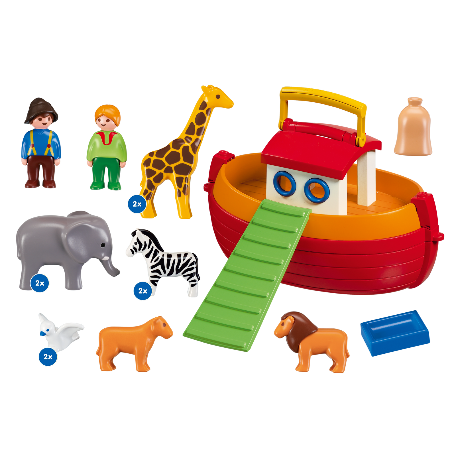 Playmobil-1.2.3. My Take Along Noah's Ark-6765-Legacy Toys