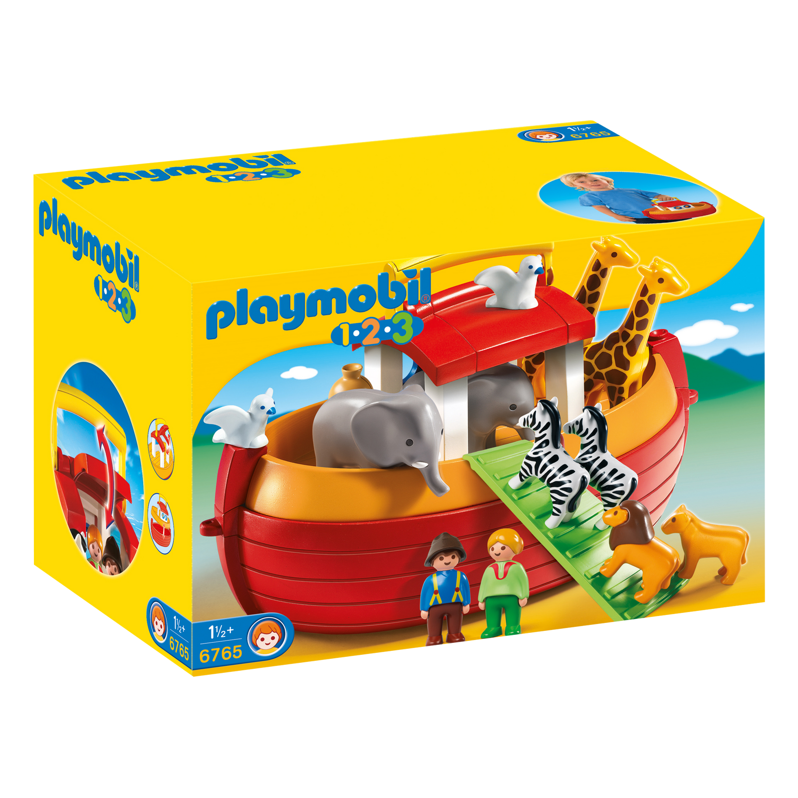 Playmobil-1.2.3. My Take Along Noah's Ark-6765-Legacy Toys