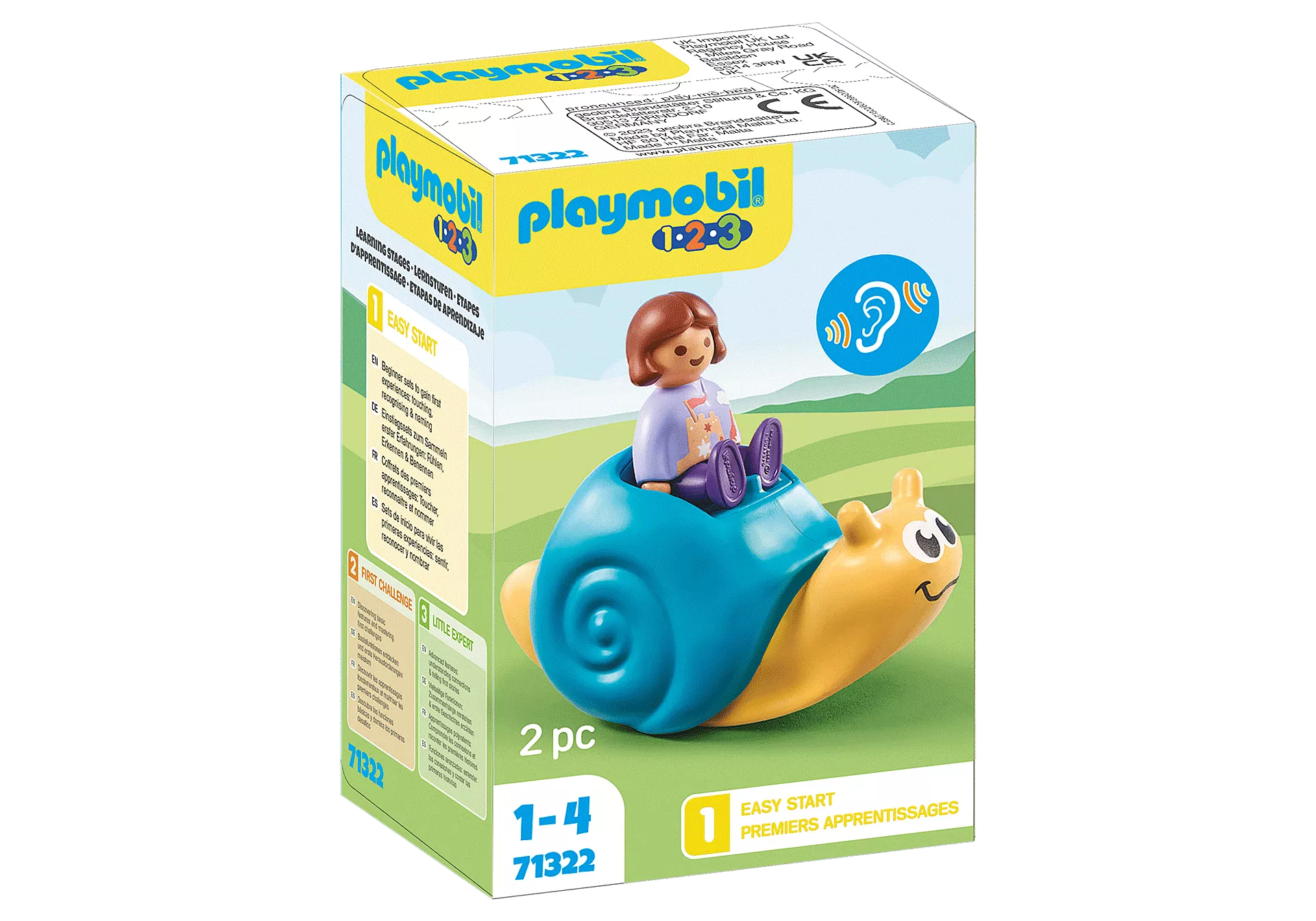 Playmobil-1.2.3. Rocking Snail-71322-Legacy Toys