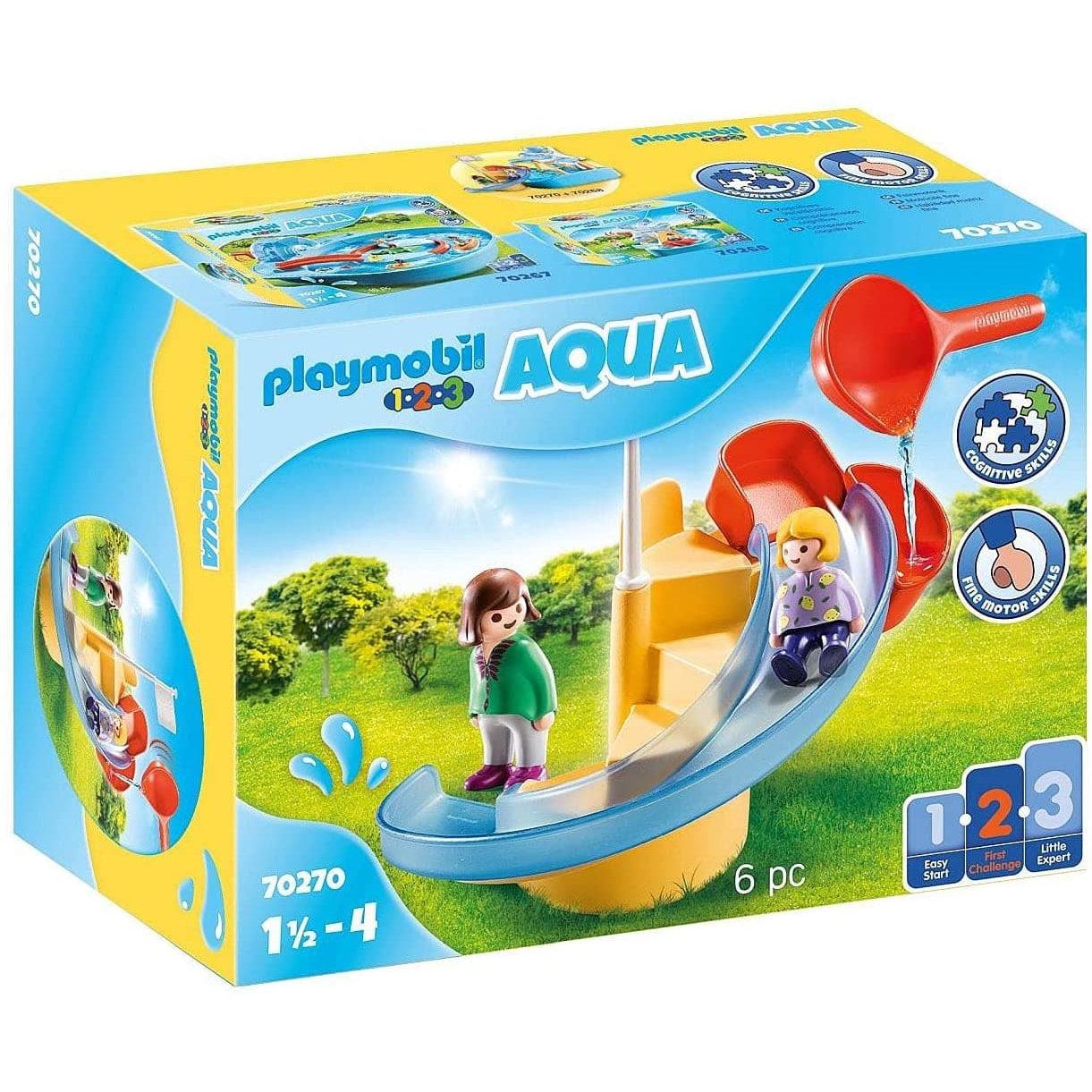 Playmobil-1.2.3. Water Slide-70270-Legacy Toys